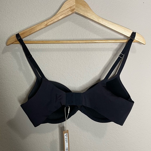 NWT SKIMS Ultimate Collection Push Up Plunge Bra 34C Onyx Black - Picture 5 of 6